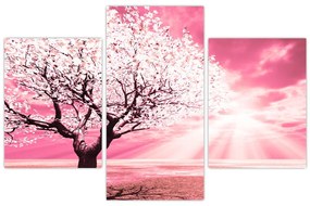 Tabloul cu pomul roz (90x60 cm)