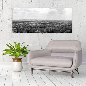 Tablou - Acoperișuri clădirilor din Paris (120x50 cm)