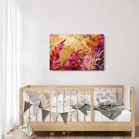Tablou - Pictură abstractă de flori II. (90x60 cm)