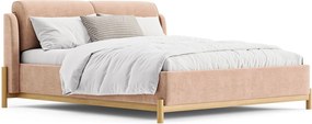 Pat tapițat Arno cu saltea, 140/160/180 cm - 180x200