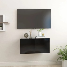 vidaXL Dulapuri TV suspendate, negru, 60x30x30 cm