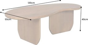 Masuta de cafea din lemn de mango ORGANIC 120cm