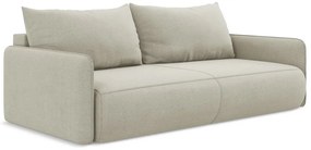 Canapea crem extensibilă/cu spațiu de depozitare 216 cm Nanea – Makamii