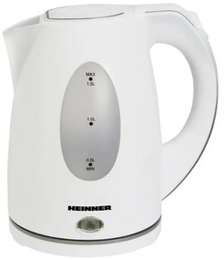 Fierbător electric Heinner PF-47, 1,5 l, 2200 W/230 V, alb