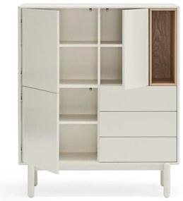 Comodă crem 100x120x40 cm Corvo – Teulat