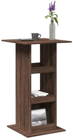 vidaXL Masă bar cu depozitare stejar maro 60x60x102 cm lemn prelucrat