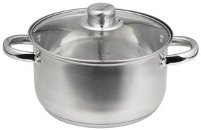 Oala inox cu capac 16cm, 1.6L, Santo