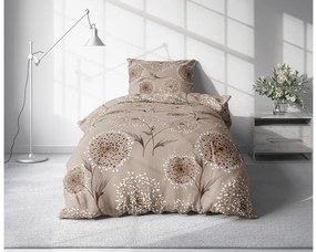 Lenjerie de pat creponata PAMPELINO BLEND maro deschis Dimensiune lenjerie de pat: 70 x 90 cm | 140 x 200 cm