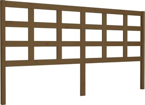 vidaXL Tăblie de pat, maro miere, 185,5x4x100 cm, lemn masiv de pin