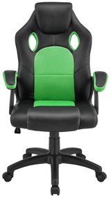 Jusky Scaun de birou Montreal - negru/verde