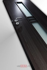 Usa HDF cu toc reglabil din MDF PAL - Colectia LUIS 4.2 - Culoare Nuc 80-150 mm, Nuc Clasic, Folie Decor