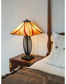 Elstead QZ-ASHEVILLE-TL - Lampă de masă Tiffany ASHEVILLE 2xE27/60W/230V