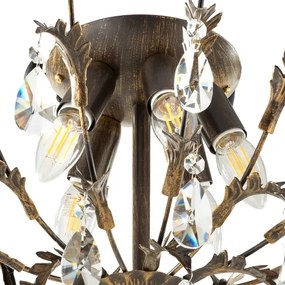 ONLI - Plafonieră TERESA 5xE14/6W/230V bronz