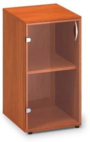 Dulap din sticlă îngustă joasă ProOffice 40 x 45,8 x 73,5 cm, stânga, cireș