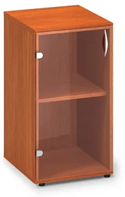 Dulap din sticlă îngustă joasă ProOffice 40 x 45,8 x 73,5 cm, stânga, cireș