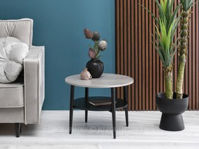 Măsuță de cafea Randolf S (beton + negru). 1111687