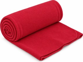 Patura fleece FLEORA, rosie Dimensiune: 180 x 200 cm