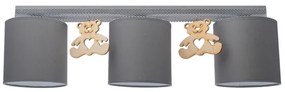Plafonieră copii BEAR 3xE27/60W/230V