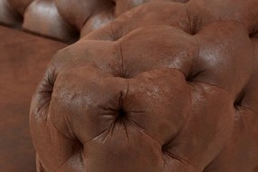 Canapea design Chesterfield, Microfibra, Maro Antic, MODERN BAROCK