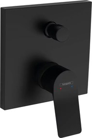 Baterie cada - dus incastrata Hansgrohe Vivenis negru mat fara corp ingropat