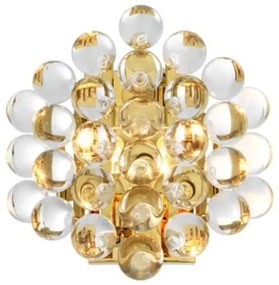 Aplica perete design LUX Mylo auriu/ transparent 111981 HZ