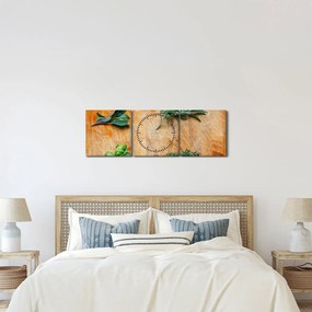 Tablou - Ierburi (cu ceas) (90x30 cm)