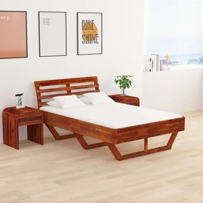 Cadru de pat, 120 x 200 cm, lemn masiv de acacia 120 x 200 cm