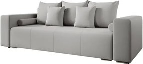 Canapea extensibilă dumonde cu ladă de depozitare si sezut confortabil din spuma high-density, Marbela New Grey 245x100 cm