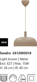 Lustra design scandinav minimalist Sandro maro deschis