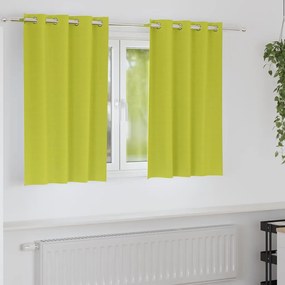 vidaXL Perdele cu perdele 2 pcs Verde măr 140 x 140 cm Poliester