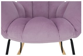 Scaun balansoar design, roz, KEMARO