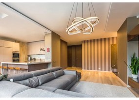 Lustra LED suspendata design circular cu telecomanda BLONDIE