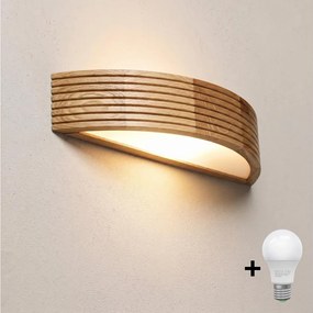 Brilagi - Lampă de perete LED CARVALHO MODERN 1xE27/60W/230V stejar