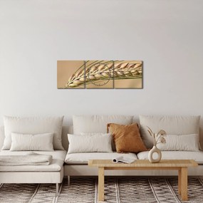 Tablou - Grâu (cu ceas) (90x30 cm)