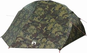 vidaXL Cort de pescuit cu acoperiș Camuflaj 514 x 465 x 187 cm