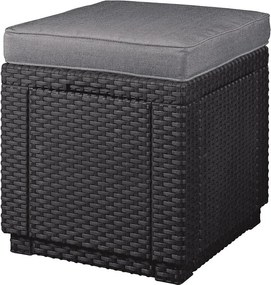 Taburet de grădină gri închis Cube – Keter