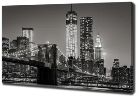 Print pe canvas Manhattan pe timp de noapte
