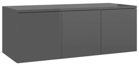 801867 vidaXL Dulap TV, gri extralucios, 80x34x30 cm, lemn prelucrat