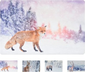 Covoras de Craciun WILD IN WHITE 38x58 cm - mai multe variante Varianta: Veverita
