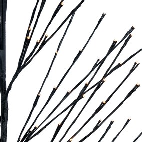 Brad de Crăciun Negru 200cm incl. LED IP44 - Vixen