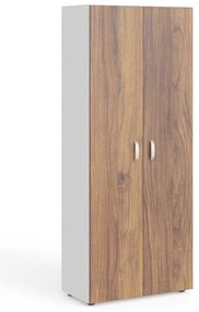 Dulap înalt Manager 79,9 x 42,2 x 196,5 cm, nuca warmia / alb