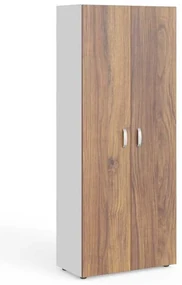 Dulap înalt Manager 79,9 x 42,2 x 196,5 cm, nuca warmia / alb