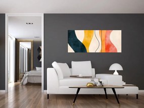 Tablou - Ilustrație colorată minimalistă II. (120x50 cm)
