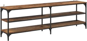 vidaXL Cabinet TV Lemn Vechi 160 x 30 x 50 cm Lemn Ingineresc și Fier