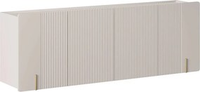 Comodă suspendată Malmi 200 cm cu 4 uși - cașmir / auriu