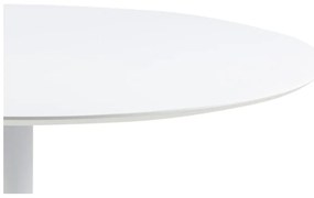 Masă rotundă Actona Ibiza, ø 110 cm, alb