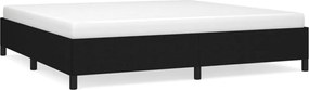 vidaXL Cadru de pat fără saltea, negru, 200x200 cm, textil