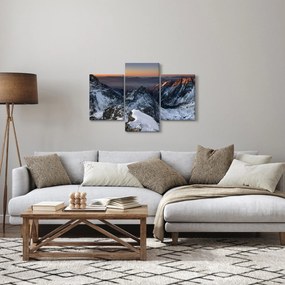 Tablou - Răsărit de soare în munți (90x60 cm)