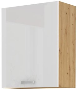 Dulap superior de bucătărie Arryn 60 G-72 1F (stejar artisan + alb lucios). 1024682