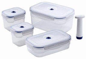 Set 4 recipiente pentru stocare alimente Compactor Food Saver